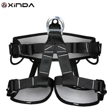 Camping Outdoor Hiking Rock Climb Half Body Waist Harness Support Safety Belt Wider Harness for Mountaineering Aerial Equipment