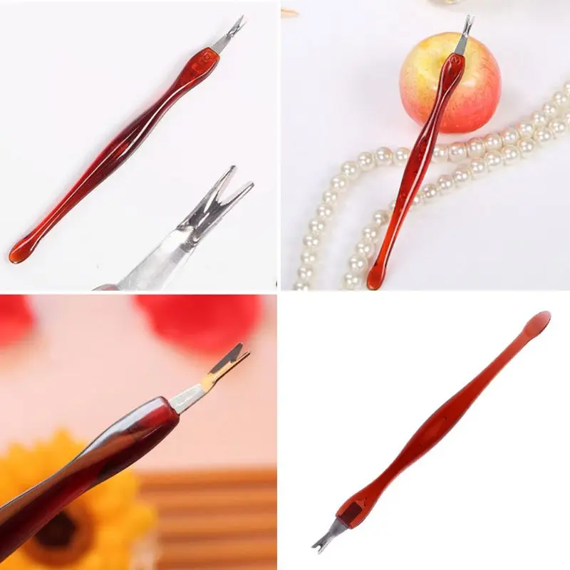 Инструменты для маникюра и педикюра практичный триммер удаления кутикулы вилка