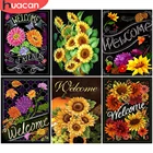 HUACAN алмазное Рисование Подсолнечник полная дрель квадратное рукоделие искусство Алмазная вышивка доска мозаика текст украшение дома