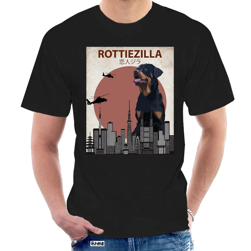 2020 горячая Распродажа Мода 100% хлопок Rottiezilla забавная футболка Rottweiler | Подарок для