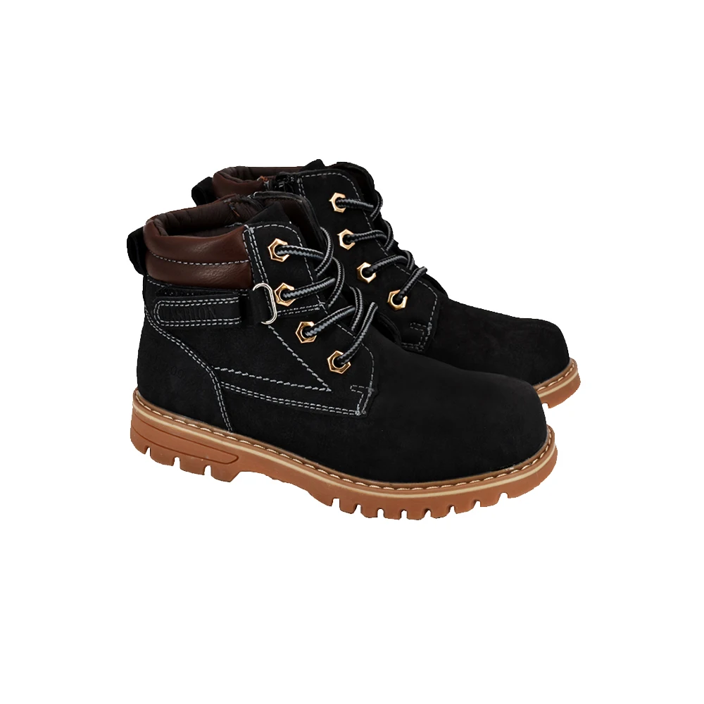 Bessky/2020популярние детские сапаки Мартин Черние ботинки для мальчиковботинки