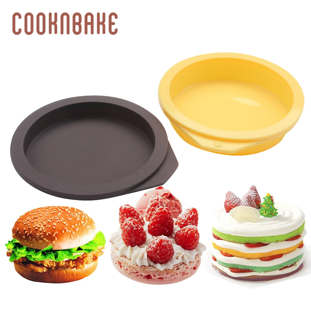 COOKNBAKE 4-дюймовая Радужная форма для торта силиконовая хлеба пиццы пудинга детской