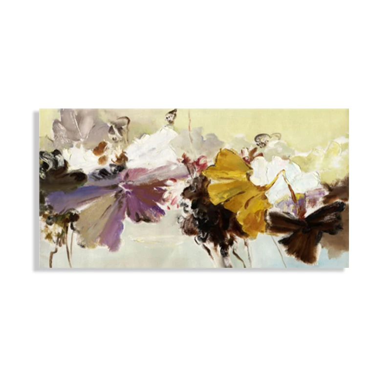 70x140cm-modern abstract canvas painting wall art poster hand painted flowers prints on canvas for life house room Decor