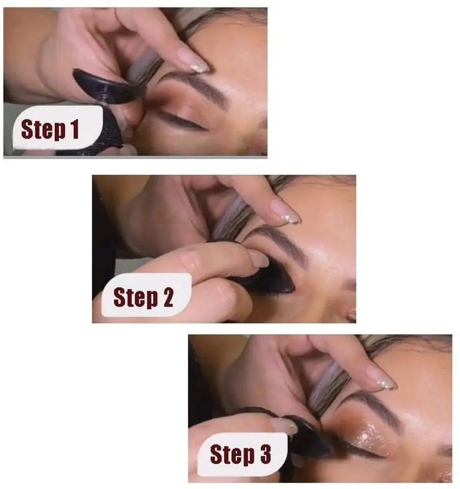 Из 2 предметов мини ленивый тени для век Палитра складки макияжа кисти аппликатор