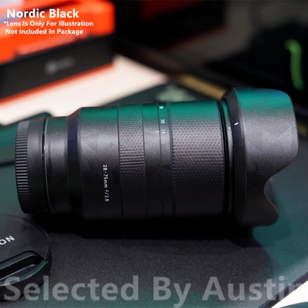 Премиум кожи объектива для TAMRON 28 75 f2.8 наклейка протектор против царапин пальто