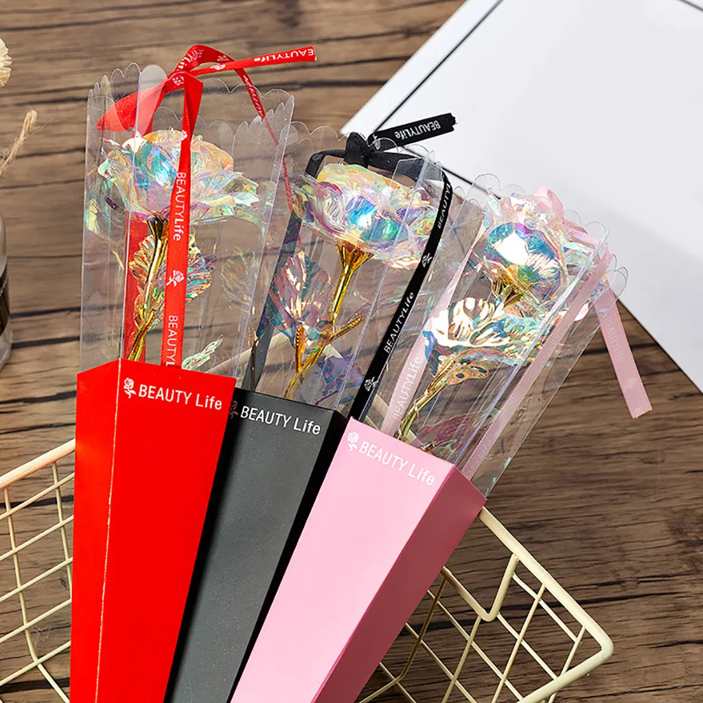 Цветка розы галактика красочная Роза креативная Золотая Радуга Красавица и