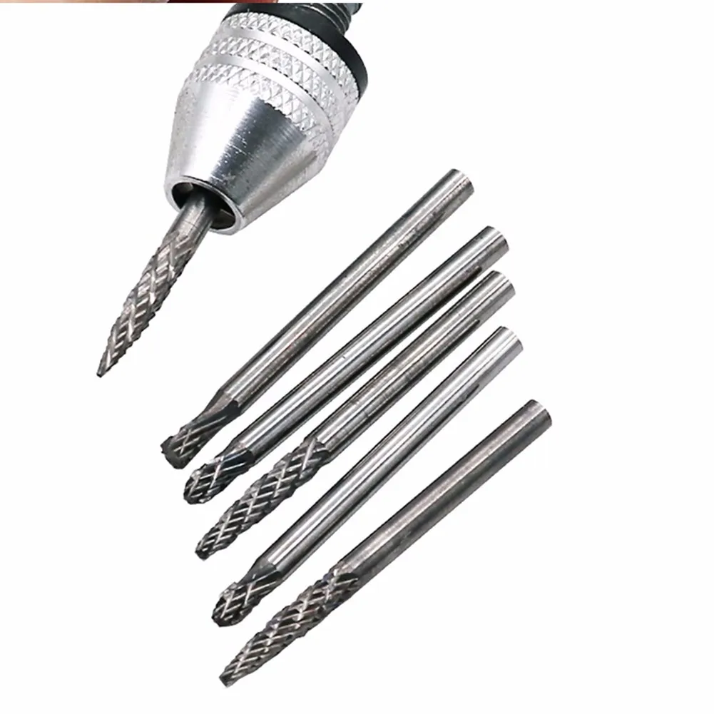 

20 Pcs Milling Cutter Drill Bits Tungsten Carbide W/ Shank Burr Suit Reamer Tools Cut Set For Electric Drill Tools Accessories