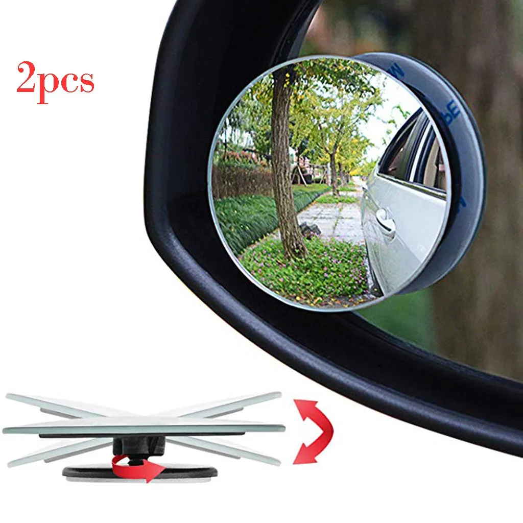 Автомобильное круглое зеркало для слепых зон 360 градусов широкоугольное