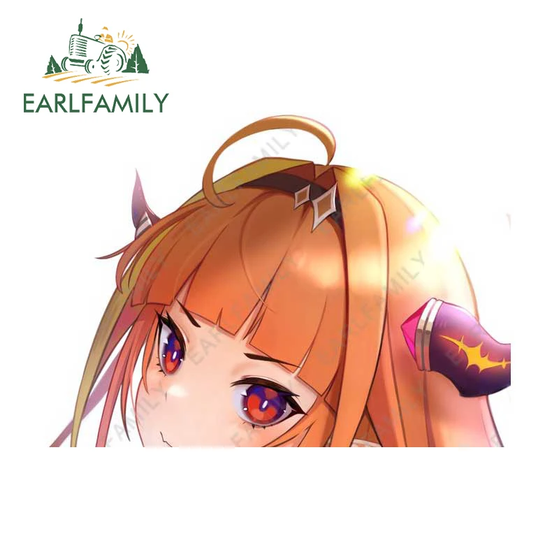 EARLFAMILY 13 см x 9 4 для Hololive Kiryu Coco Peek автомобильные аксессуары наклейки мотоцикла