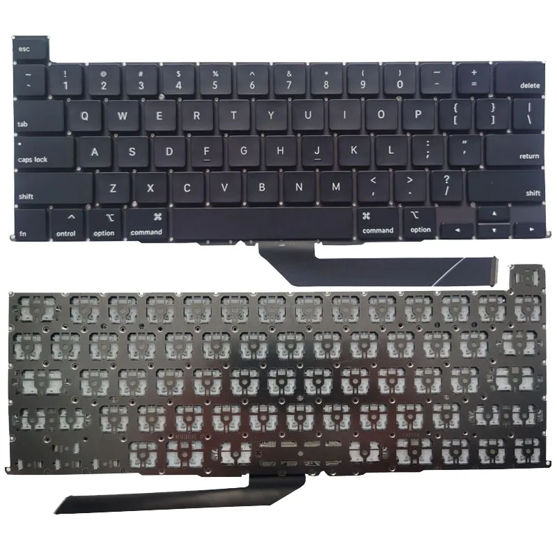 

Новая английская клавиатура для ноутбука MacBook Pro/Retina 13 дюймов 2020 2289 A2251 /16 дюймов A2141 2019 без подсветки