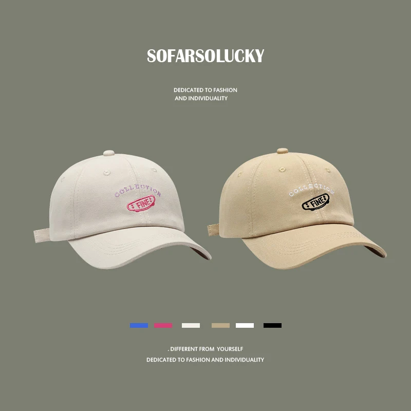 

Four seasons hat men spring and summer all outdoor baseball caps Korean simple embroidery duck hat shopping leisure Sun Visor Ha