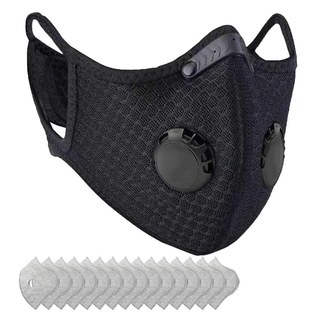 1 шт. велосипед уход за кожей лица Крышка маска с 15 фильтр унисекс пыли для занятий