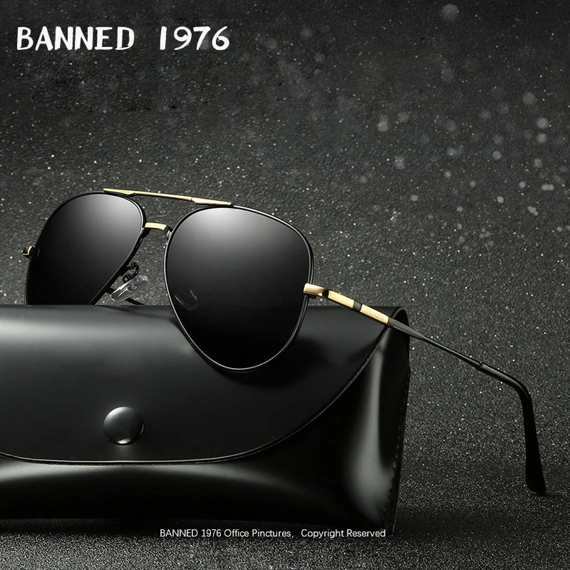 Запрещены 1976 для мужчин поляризационные брендовые солнцезащитные очки 2020 модные