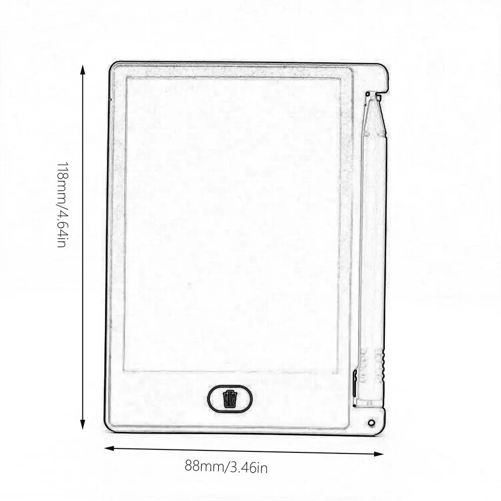 

4.4 INCH Electric LCD Screen Writing Pad Digital Children Drawing Pad Handwriting Board Portable Home Electric Board