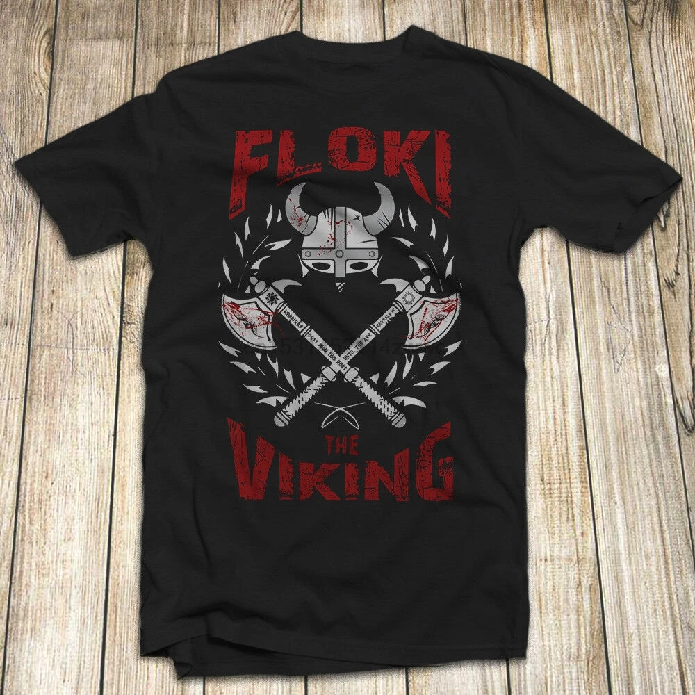 Vikings Floki Футболка 100% хлопок США лодка строитель викингов Новинка 2020 Мужская
