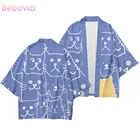 Размера плюс 3XL 4XL 5XL 6XL в японском стиле кимоно для кошек уличная одежда для мужчин и женщин кардиган Япония Harajuku аниме халат одежда 2021 лето