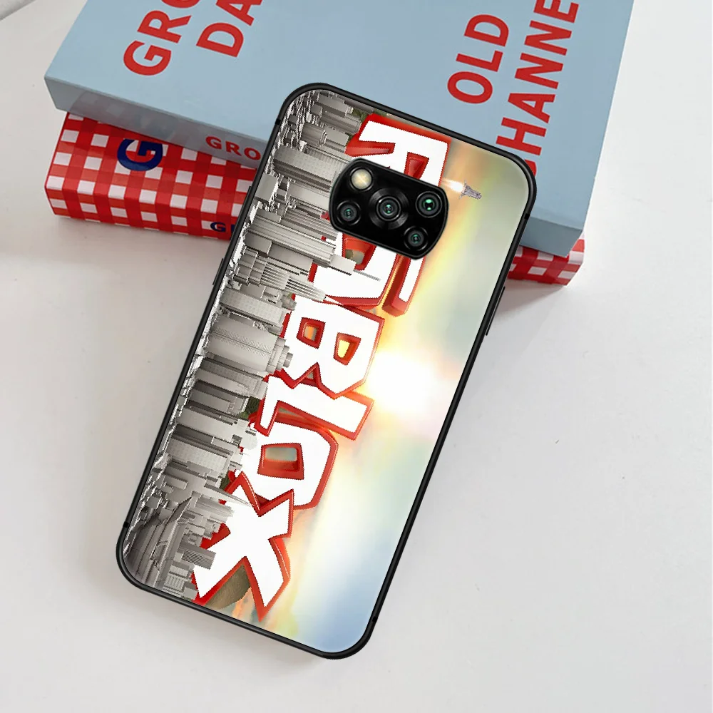 

Roblox Sandbox Game Phone Case For Xiaomi Mi Note 10 A3 9 MAX 3 A2 8 9 Lite Pro Ultra black Cell Fashion Funda 3D Back Silicone