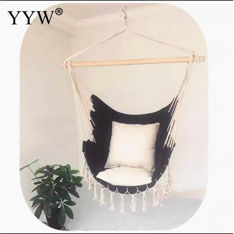 Online Hamak Salıncak Bahçe Asmak Tembel Sandalye Salıncak Kapalı Dış Mekan Mobilyası Asılı Halat Sandalye Salıncak Sandalye Koltuk Yatak Seyahat Kamp