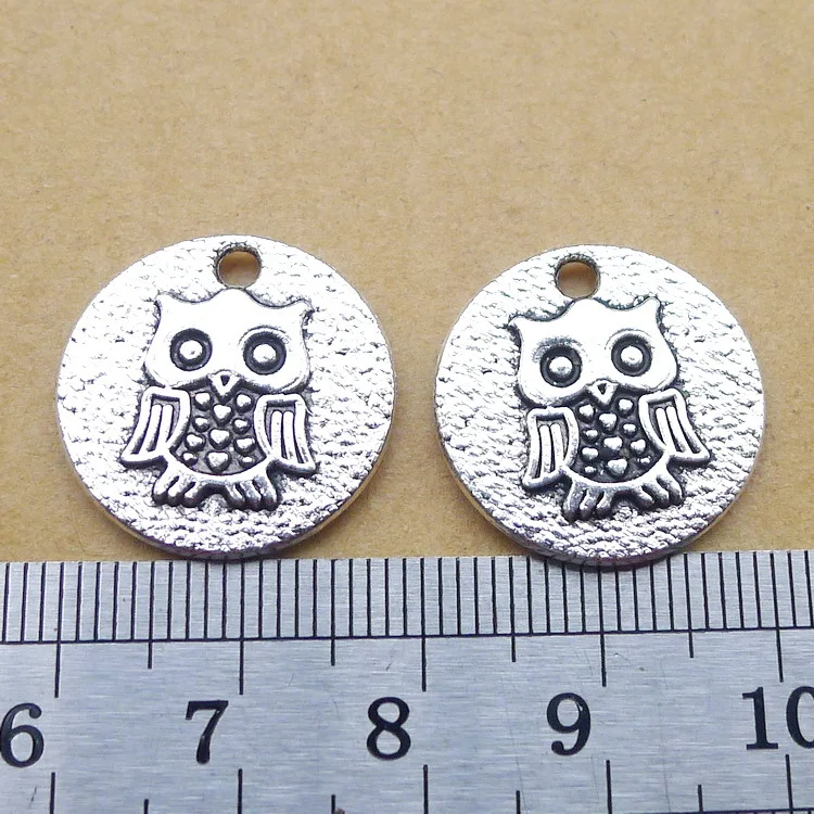 

Supplies For Jewelry Making 5pcs 20x20mm Antique Silver Color Owl Charms