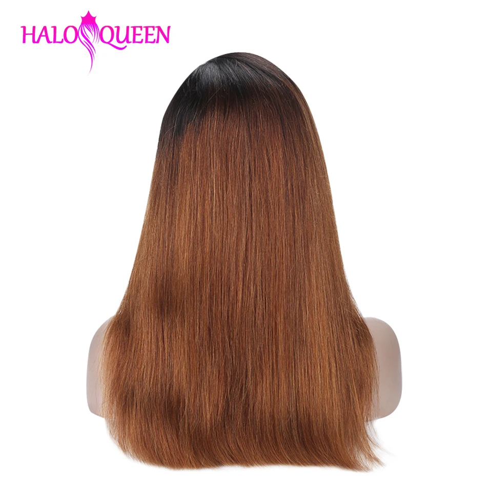 Парики из натуральных волос HALOQUEEN прямые волосы Remy 130% 150% плотность 13*4 кружевные