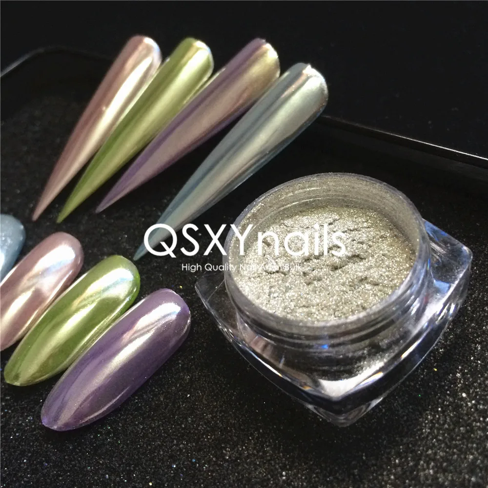 Высокое качество яркий серебряный порошок Хромовая зеркальная Пигмент Блеск для