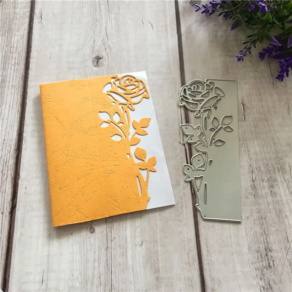 Металлические трафареты с цветами розы для рукоделия скрапбукинга декоративное