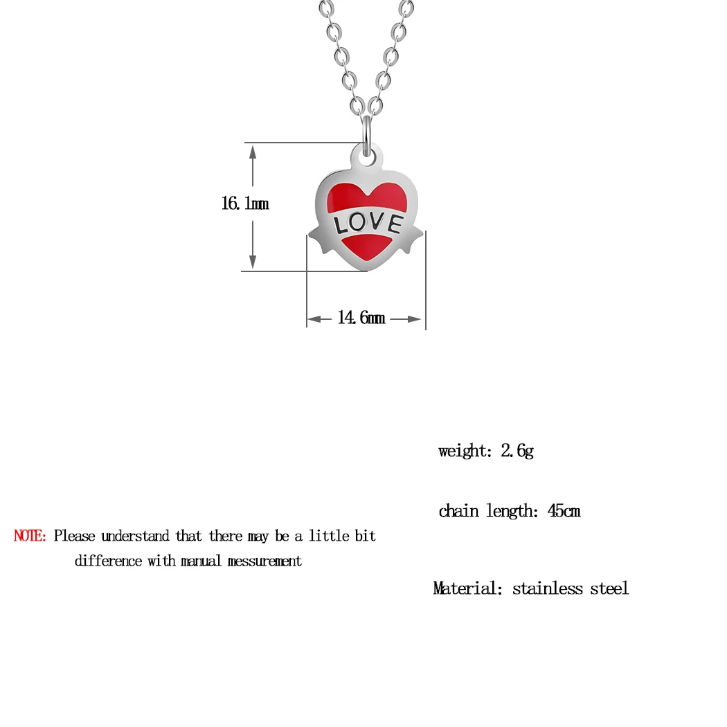 Женское Ожерелье чокер Cxwind ожерелье из нержавеющей стали с красным сердцем и