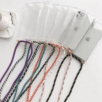 lanyard phone case pendant chain accessory candy color ribbon compatible for mate 20 30 lite pro nova 6 7 7se y7p p40 lite e