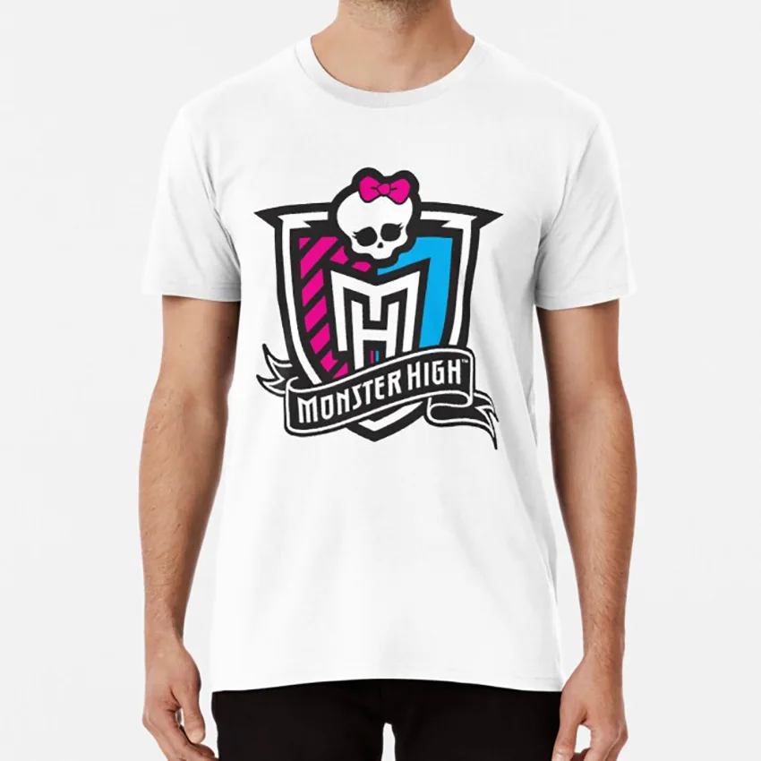 Футболка с логотипом Monster High кукла собирающая Гуль Жуткий Ужас панковские
