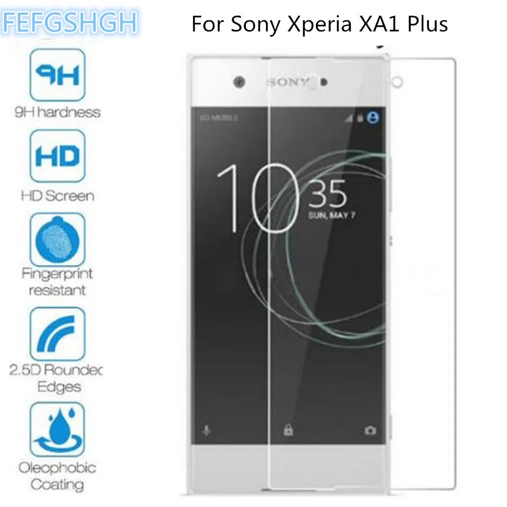 Закаленное стекло для Sony Xperia XA1 Plus двойная Взрывозащищенная защитная пленка 5