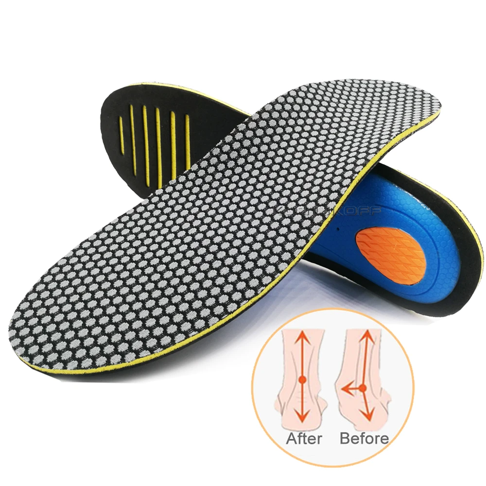 EVA Orthopedic Insoles For FlatFoot Arch Support Shoes Insert Pad Orthotics Shoes Insoles For Shoes Woman Men plantar fasciitis
