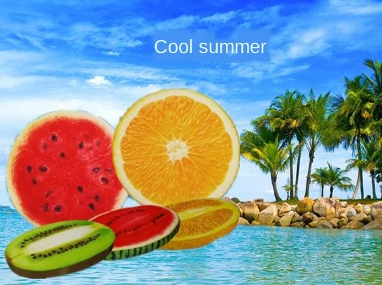 Точечный коврик для фруктов животных арбуз гнездо киви фруктовый оранжевый