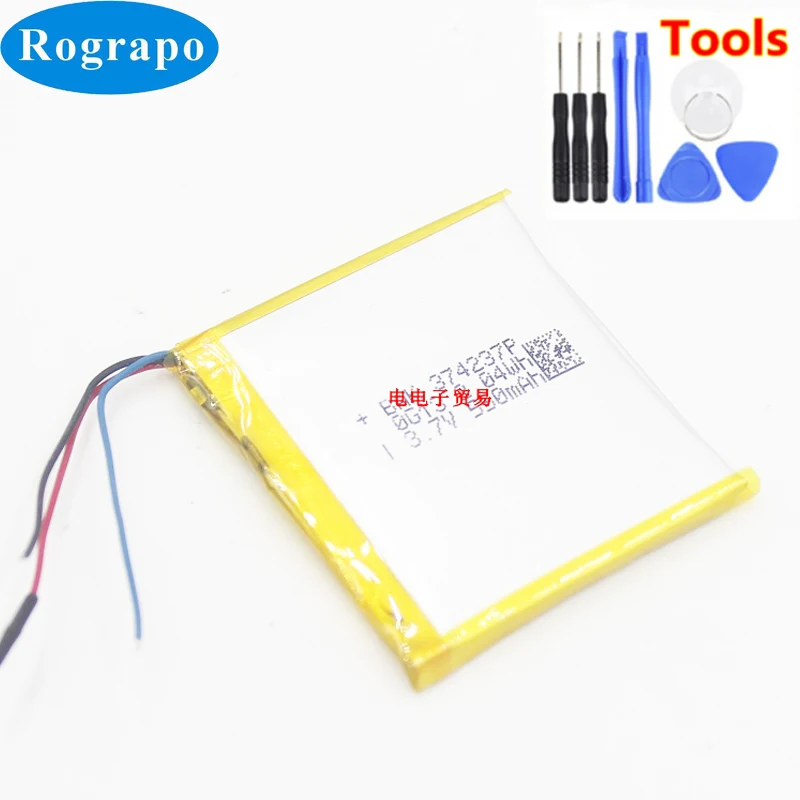 New Battery For sansa fuze+ MP3 374237 Accumulator 3.7V 550W