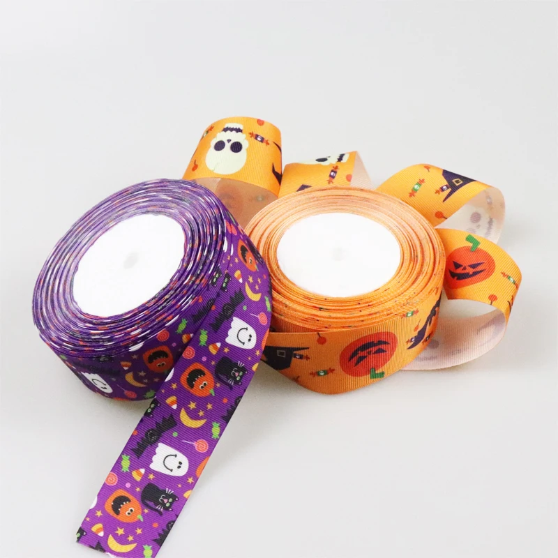 5 Meters Easter Cartoon Satin Halloween Ribbon Silk Grosgrain 25MM 38M DIY Decoration Character Ribbons For Crafts Gift Packing | Дом и сад