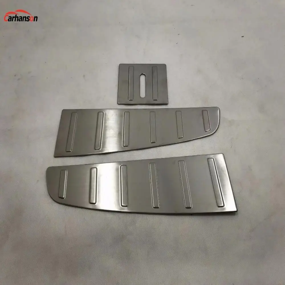 Для стайлинга автомобиля Tesla Model X аксессуары задний бампер из нержавеющей стали