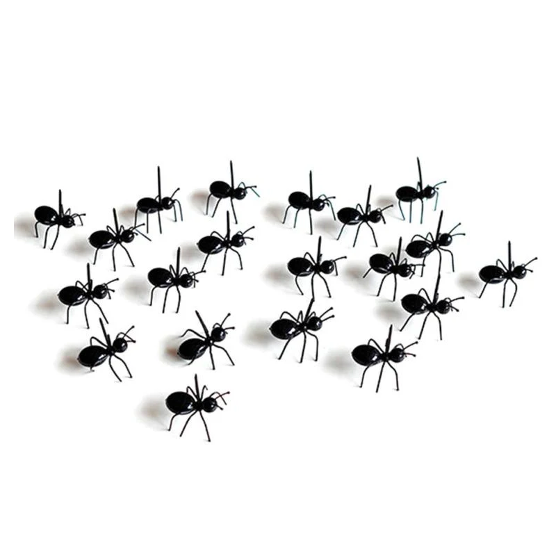 12 шт./компл. Милая Мини вилка для фруктов в форме муравья пластиковая закуска