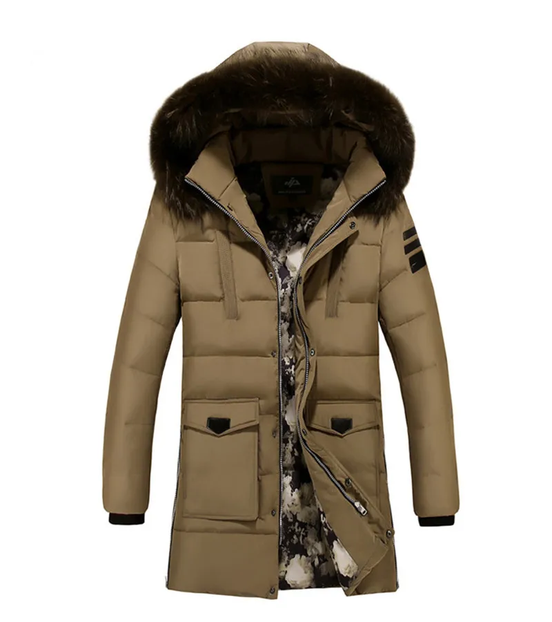 

Plus Size 6XL New Winter Fashion Jacket Men Long Style Windbreaker Hooded Warm Coat Velvet Thick Parka Men Outwear