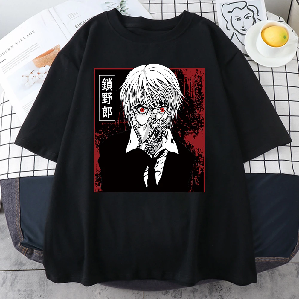 

Kurapika T Shirt Men Anime Hunter X Hunter T-shirt Tops Unisex Male