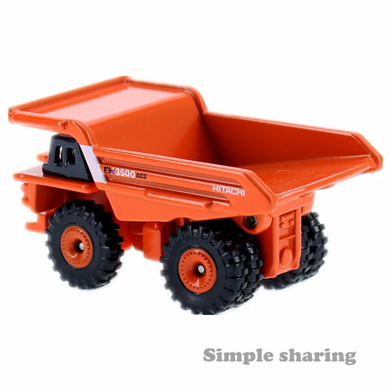 Takara Tomy Tomica No.102 Hitachi жесткий комплект модели Cump Tuck 1/185 миниатюрный автомобиль литье