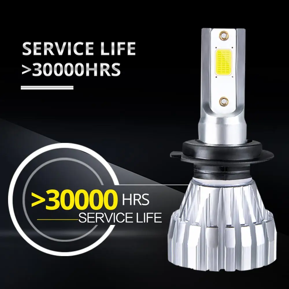 Автомобильные передние фары H7 Led H4 H1 H11 9005 50W 5000lm 6500K 12V 24V автомобильные COB