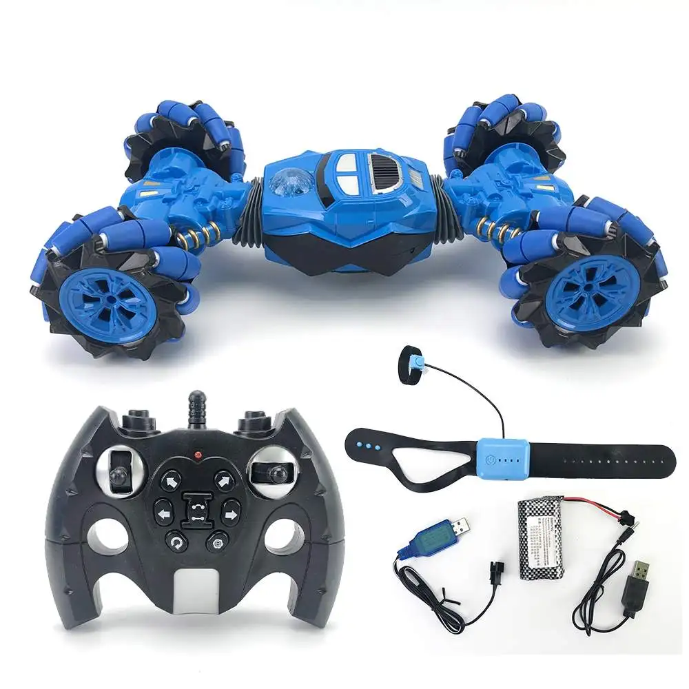 

USB Charging Gesture Control Double Sided Stunt Car for Kids Light Music RC Stunt Car Watch Control Distortion Climbing Toy Car