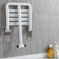 non slip shower seat foldable toilet wall mounted bathroom chair dispend elderly asiento ducha home accessories di50yy