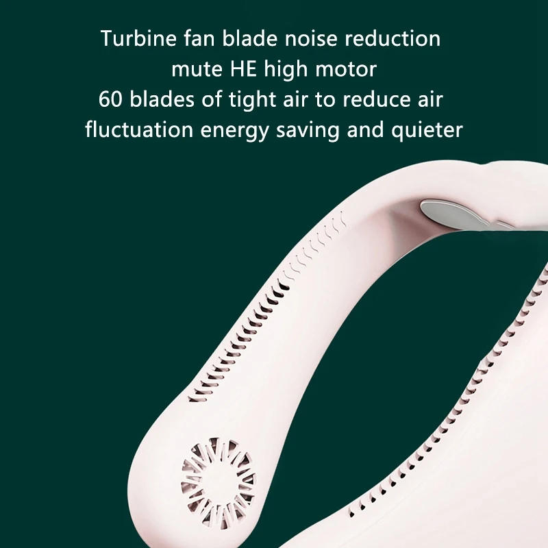 

Portable Fan,Refrigeration Ice Sense Hanging Neck Fan,Mini Cooler Small Fan Electric Fan,for Outdoor Office Travel
