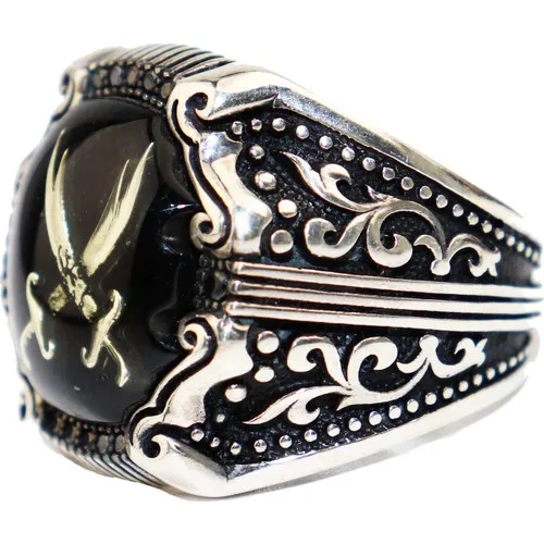 

Zulfiqar Sword Themed 925 Sterling Silver Men 'S Ring, Hz. Ali Ring