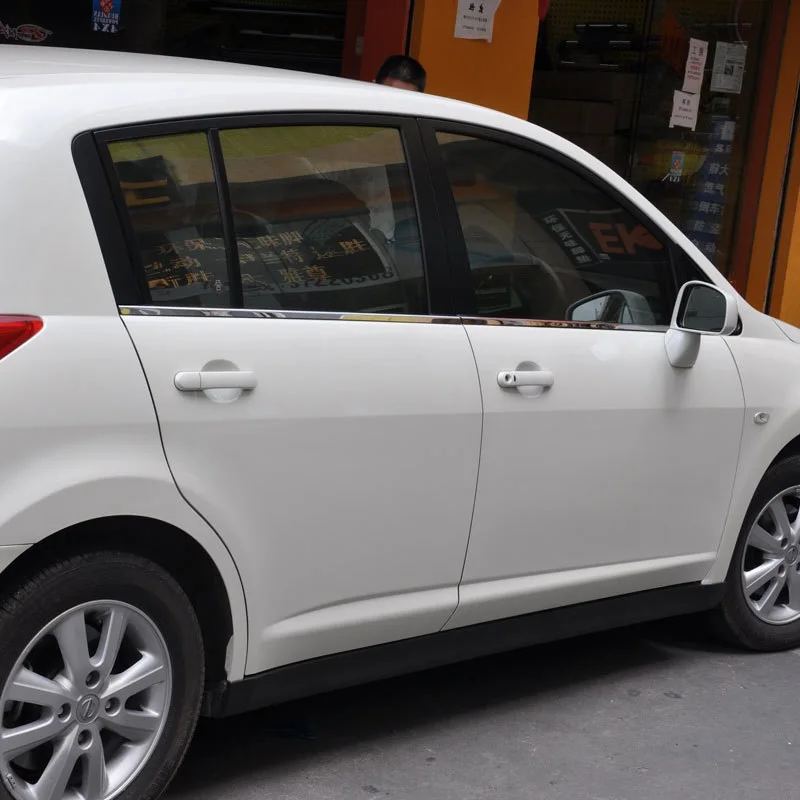 Нержавеющая сталь окна автомобиля планки для nissan tiida pulsar c11 c12 c13 2004-2013 2015 2014 2018 2017
