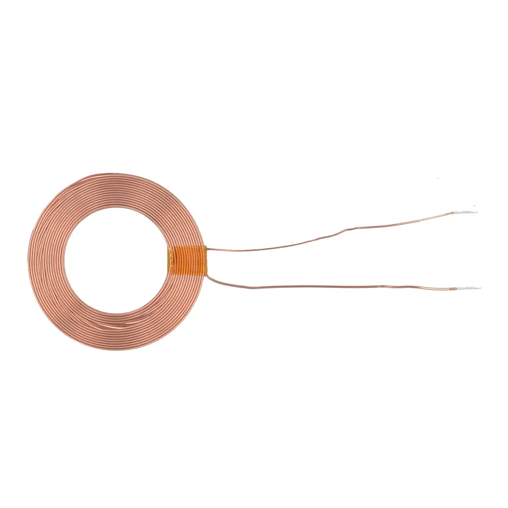 Taidacent 10PCS 32mm OD 30UH Copper Wire Wireless Power Supply Coil Magnetic Wireless Charger Inductive Coil Inductor
