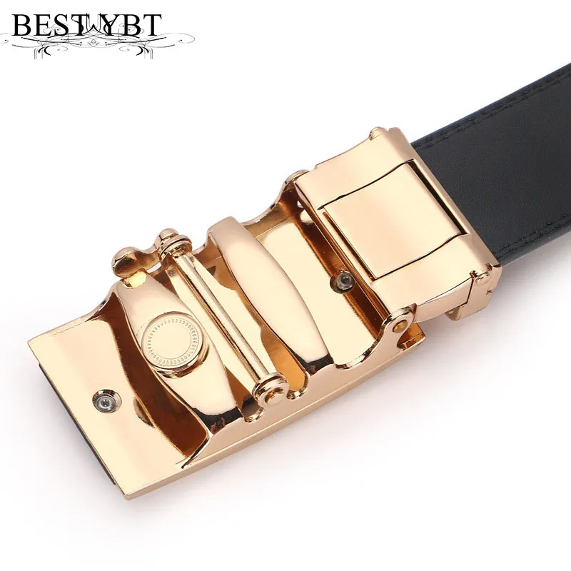 

Best YBT Men Imitation Leather Belt Alloy Automatic Buckle Belt Luxury Wide Fashion Jeans Men New Arrival Business Belt