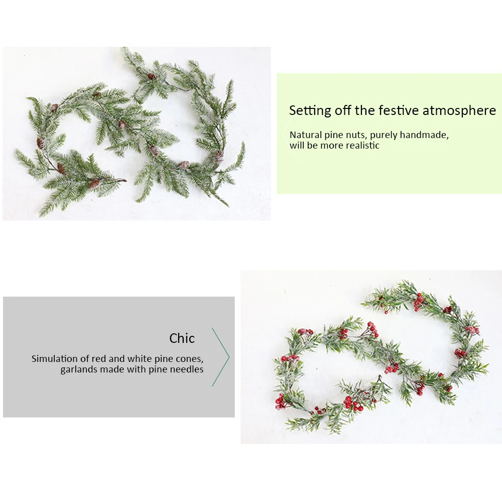 Рождественский Декор 170 см ротанговая гирлянда сделай сам украшения для елки