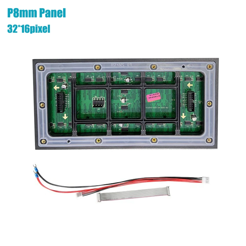 SMD P8mm 256x128 мм светодиодный дисплей модуль 32x16 точек внешние водонепроницаемые