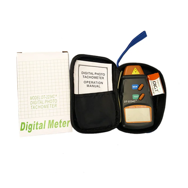 Цифровой лазерный тахометр Бесконтактный измеритель оборотов в минуту счетчик с